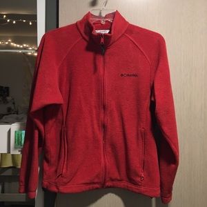 Red Columbia jacket fleece (L)